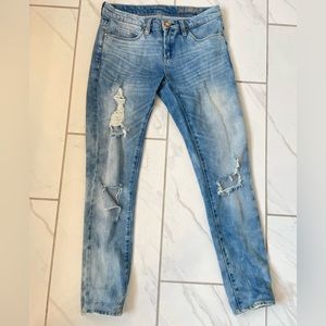 Blank NYC Low Rise Distressed Denim